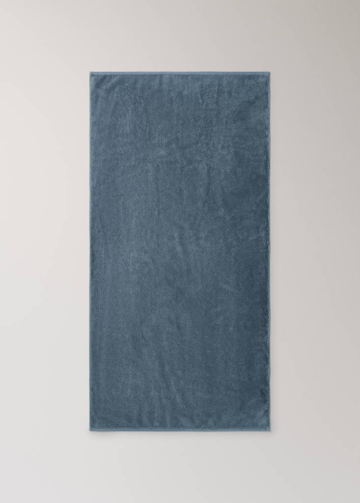 Soft cotton shower towel — Indigo Blue