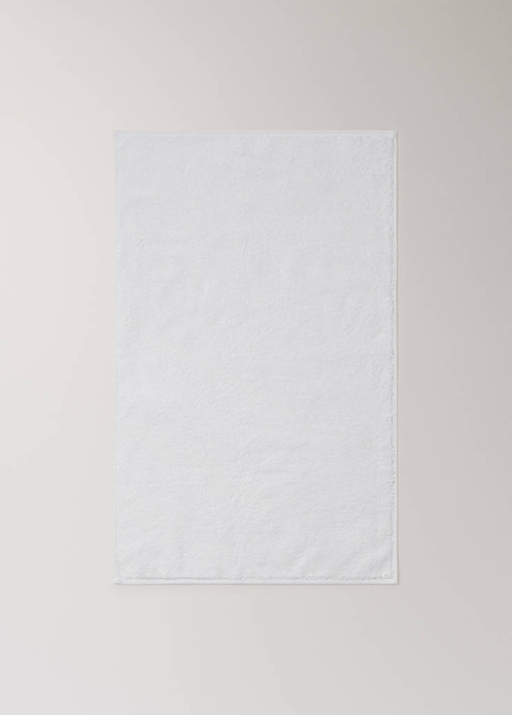 Soft cotton washbasin towel — White