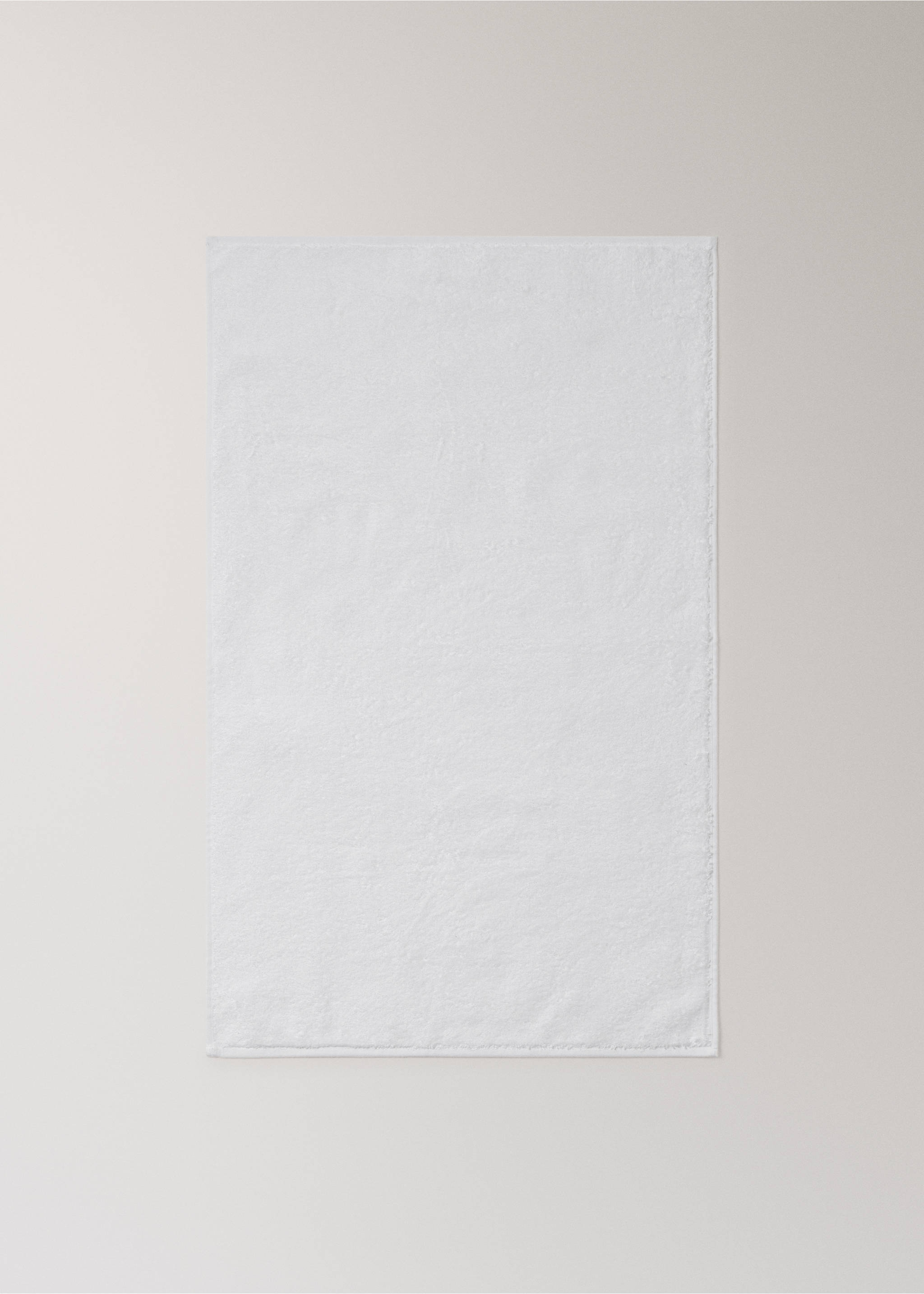 Soft cotton washbasin towel - Details of the article 3, White. Ref: 37002995-00.
