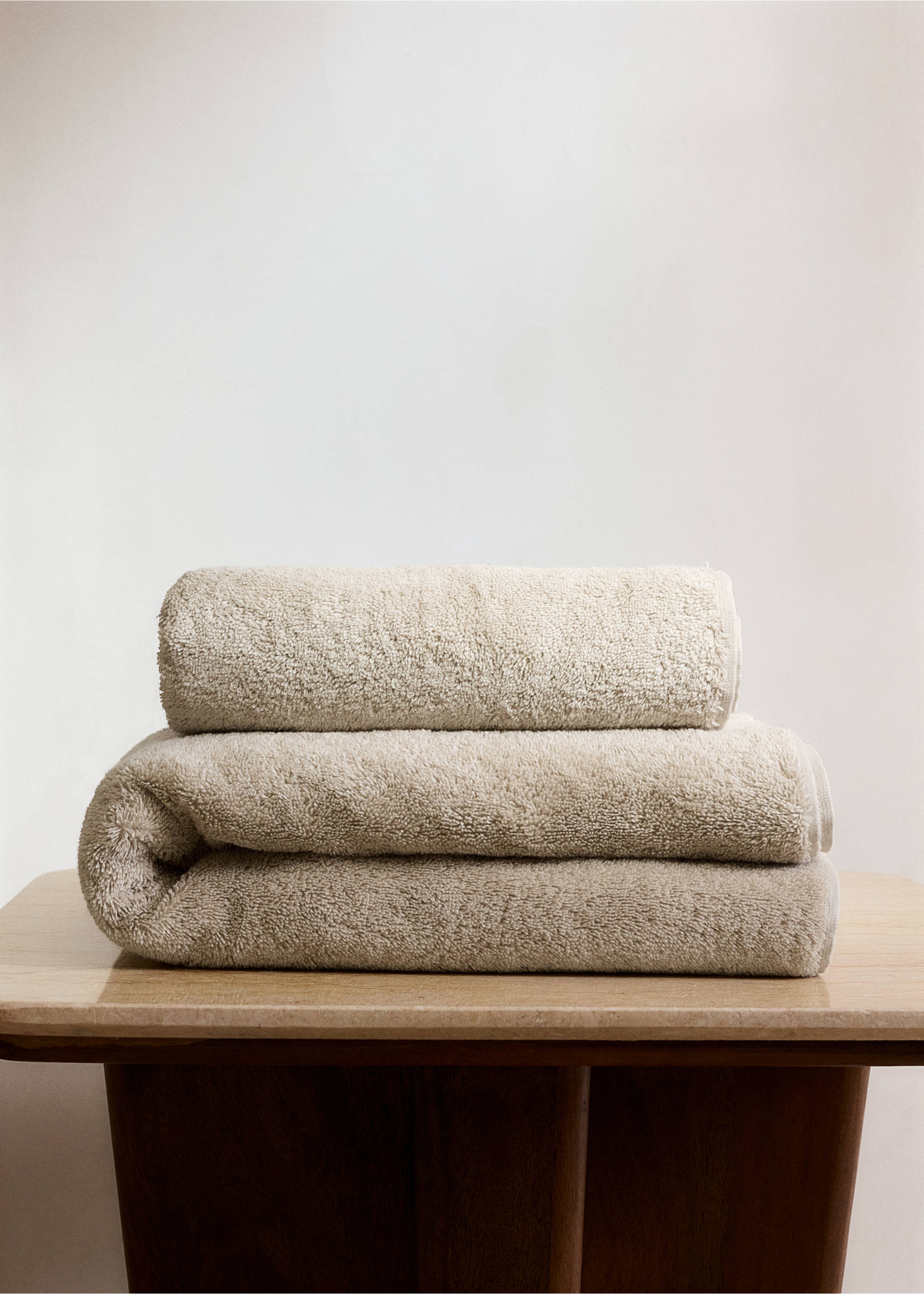 Soft cotton washbasin towel - General plane, Sand. Ref: 37002995-00.