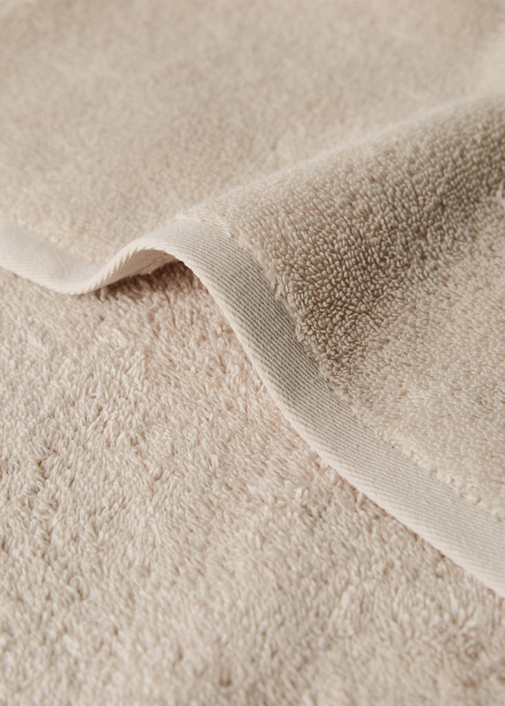 Soft cotton washbasin towel — Sand