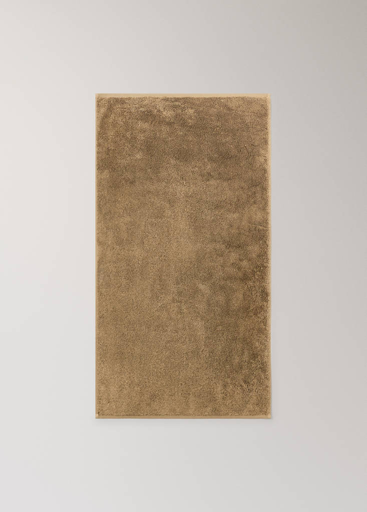 Soft cotton washbasin towel — Khaki