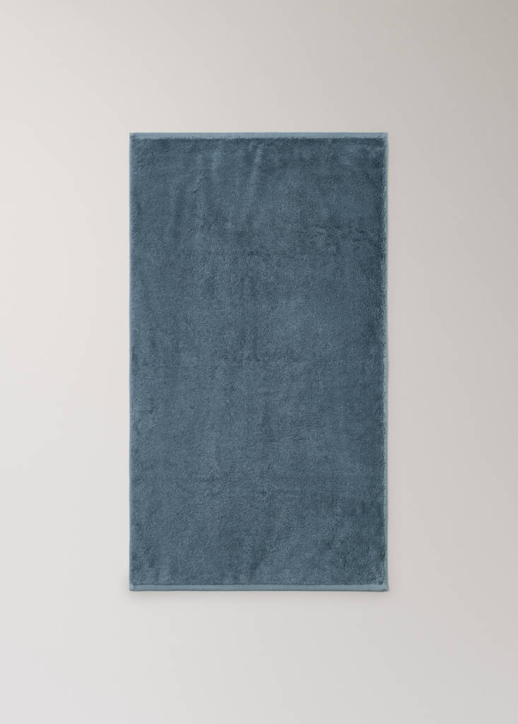 Soft cotton washbasin towel — Indigo Blue