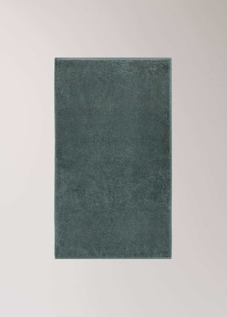 Soft cotton washbasin towel — Petrol Blue