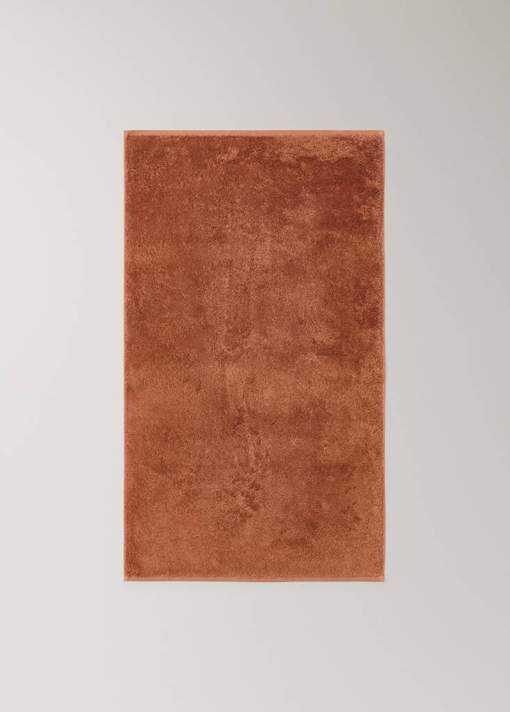 Soft cotton washbasin towel — Russet