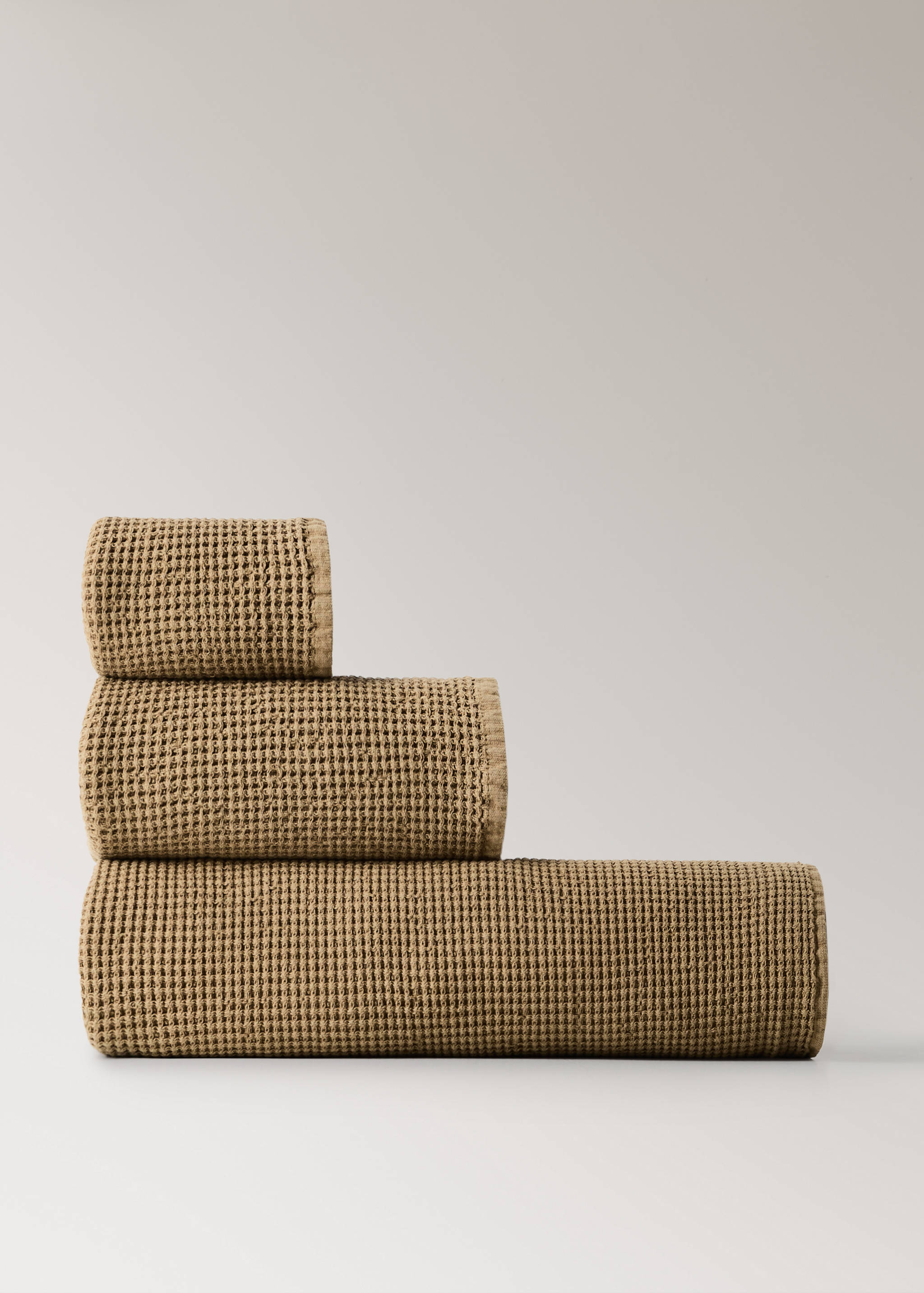 Cotton waffle bath towel - Article without model