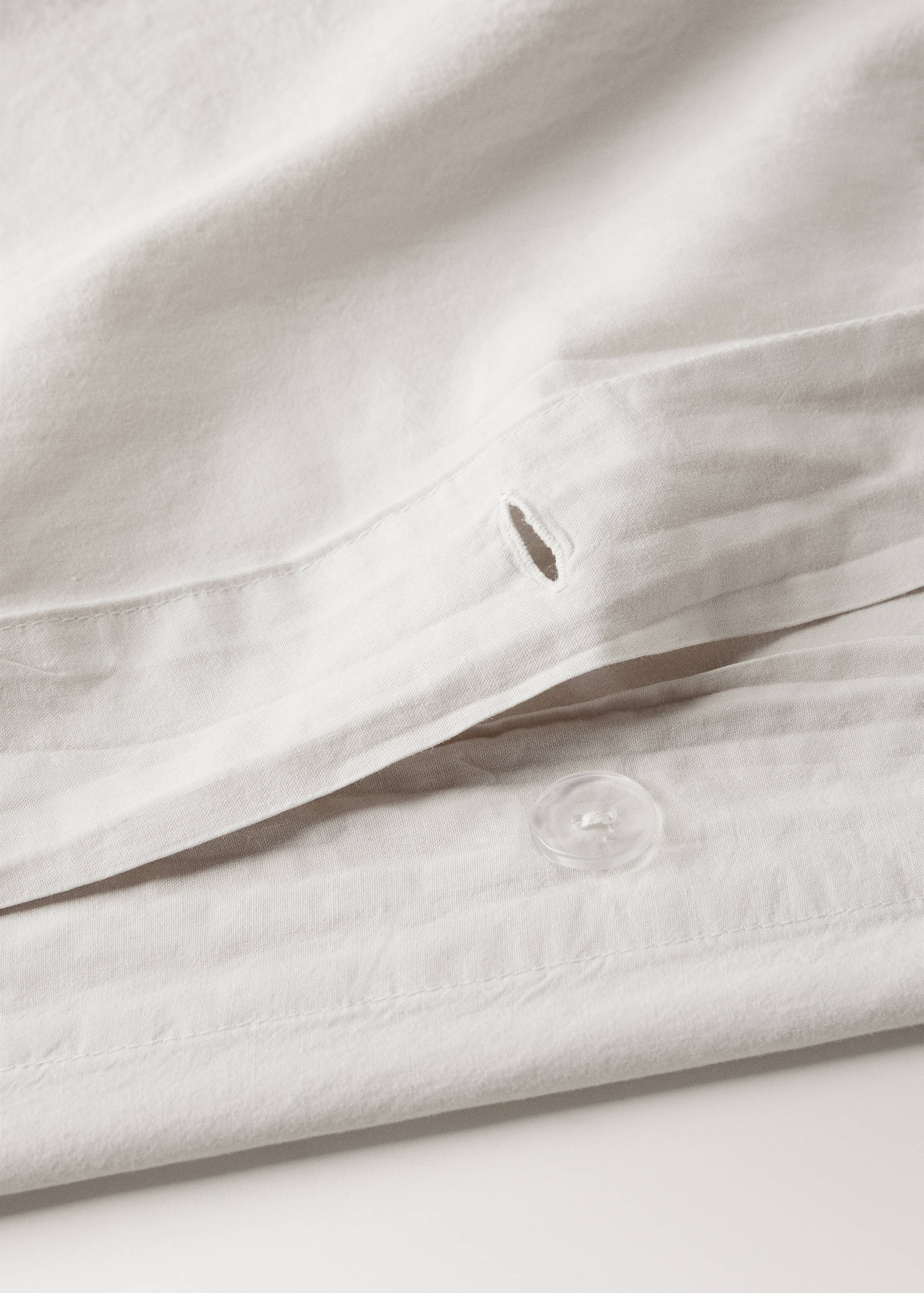 Washed-cotton duvet cover Queen bed - Details of the article 2