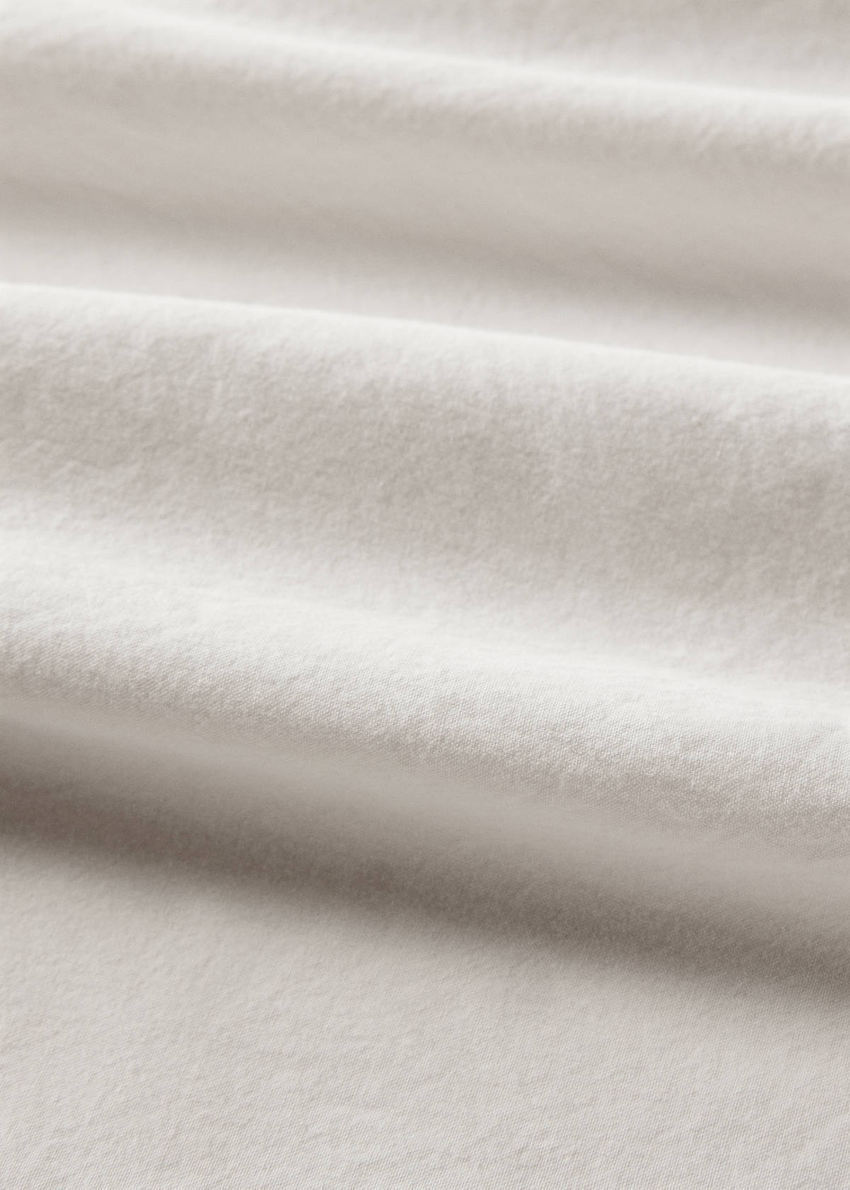 Washed cotton duvet cover King bed — Sand