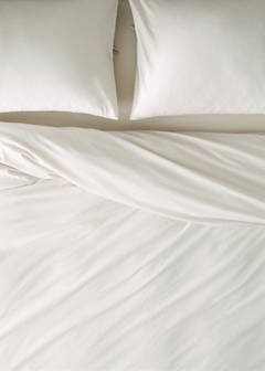 Washed-cotton duvet cover Superking bed — Sand 5