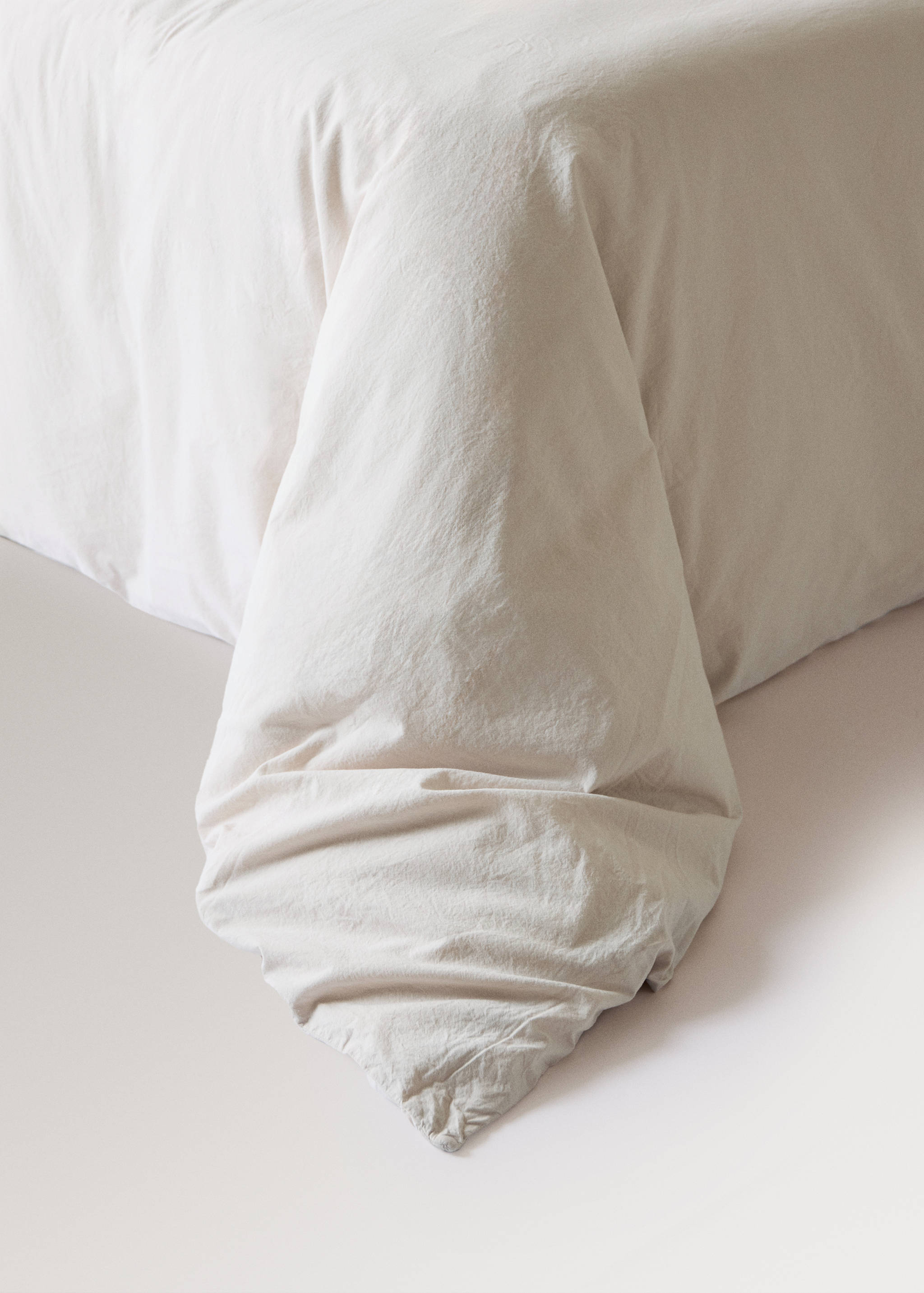 Washed-cotton duvet cover Superking bed - Details of the article 8