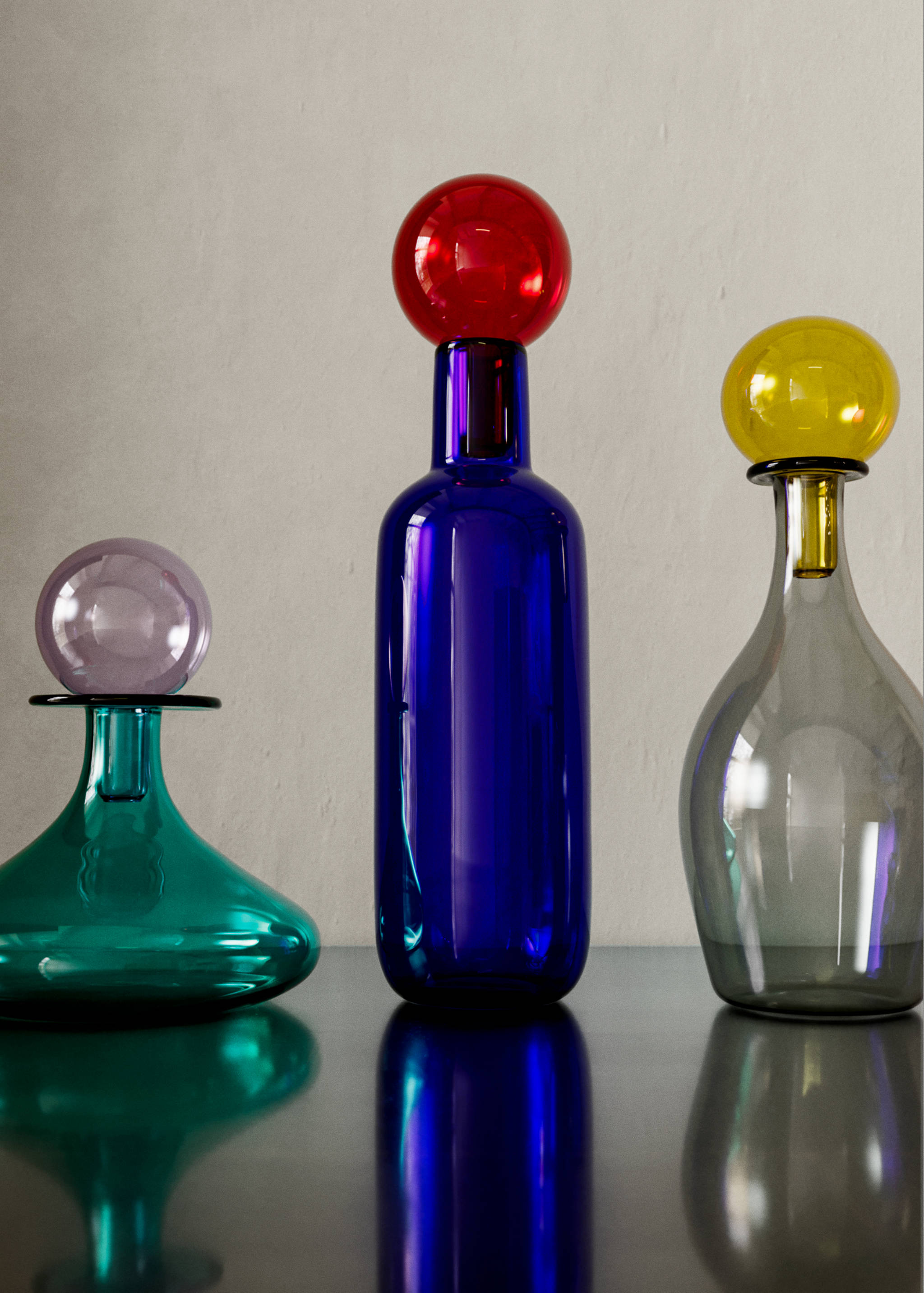 Vase 100% Kristallglas mit Stopfen - Allgemeine Ansicht