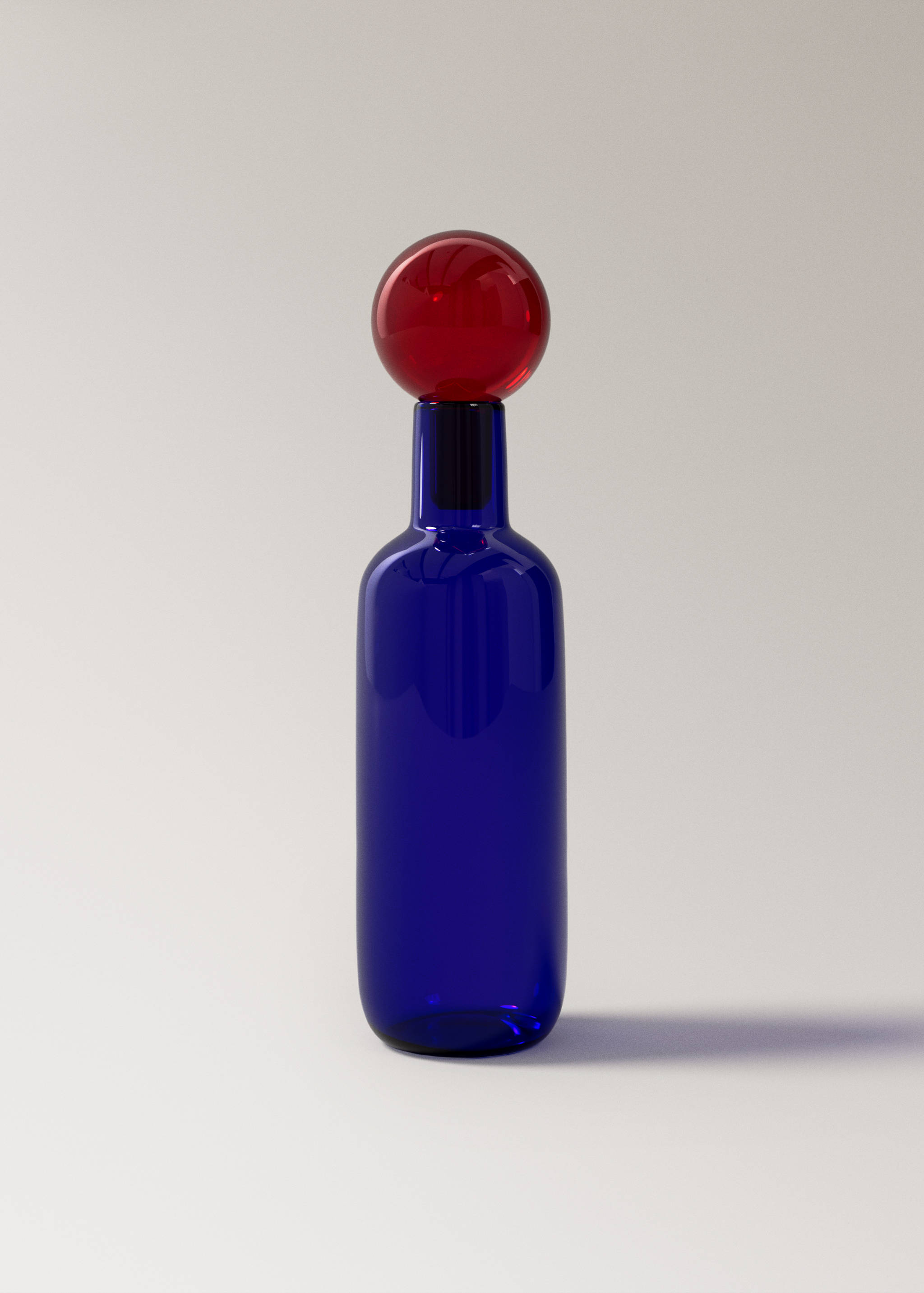 Vase 100% Kristallglas mit Stopfen - Artikel ohne Model