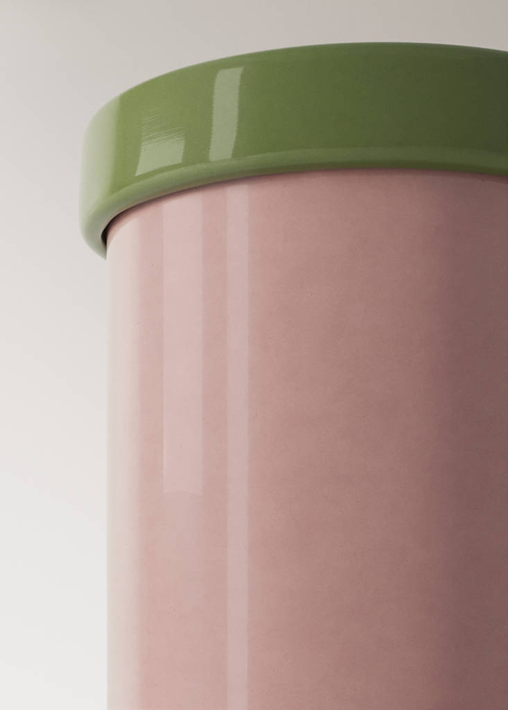 Two-tone vase, 100% glass — Light/Pastel Purple