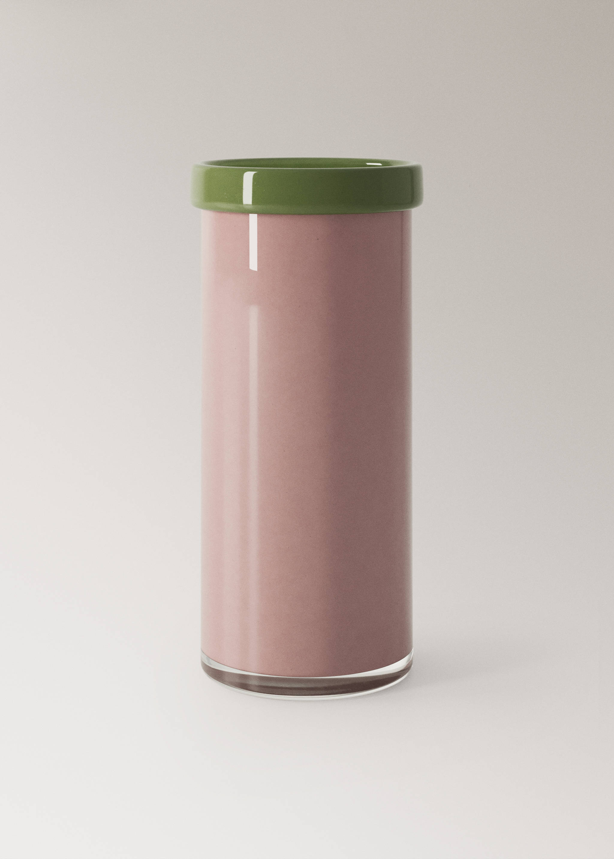 Two-tone vase, 100% glass - Article without model