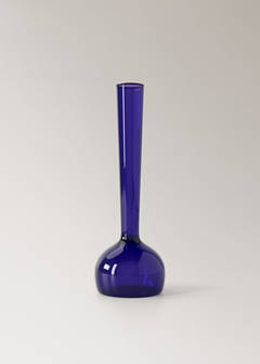 Small borosilicate bud vase — Ink Blue 5
