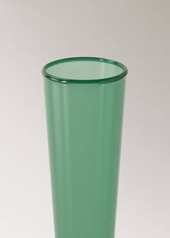Small borosilicate bud vase — Petrol Blue 2