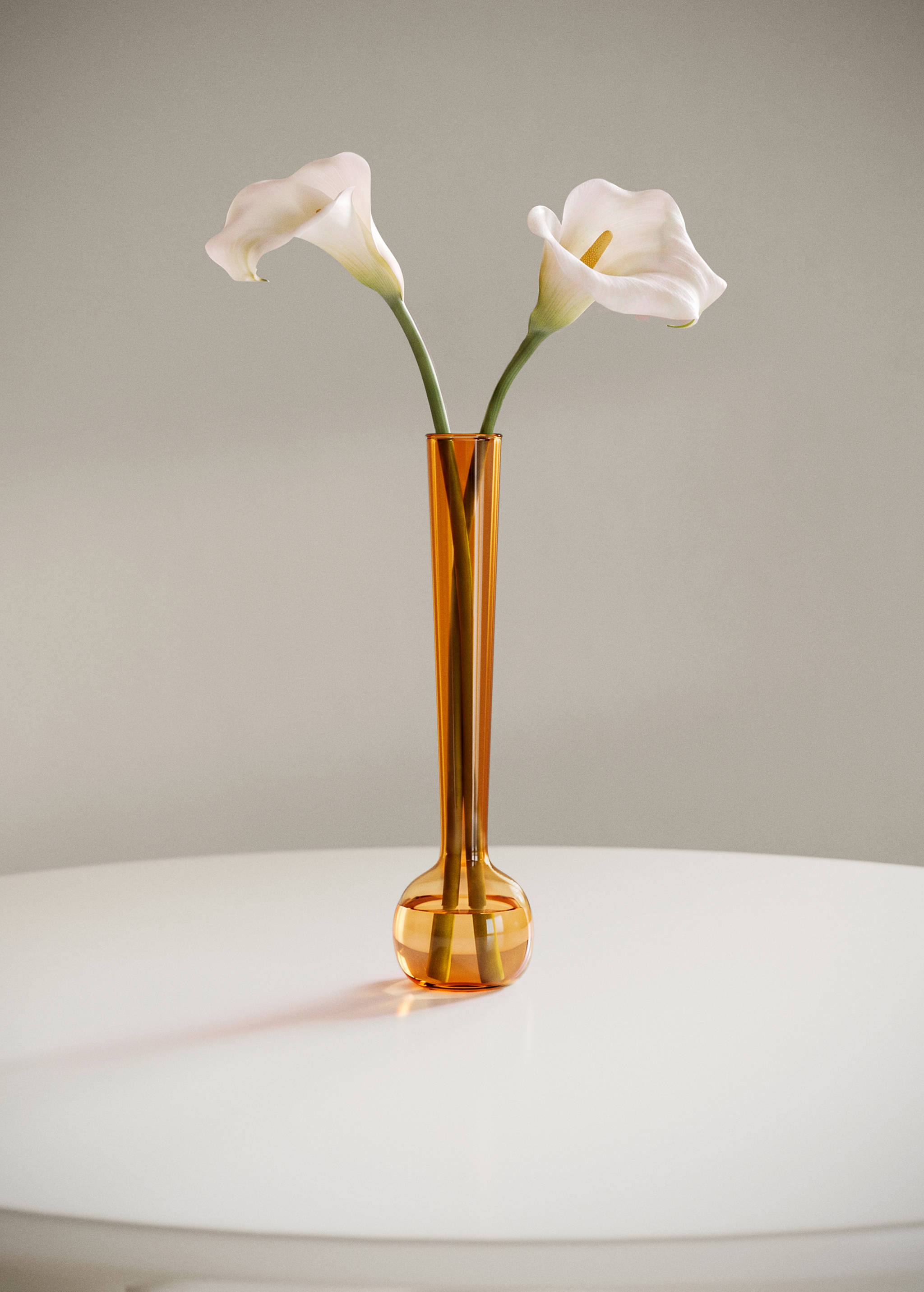 Small borosilicate bud vase - General plane