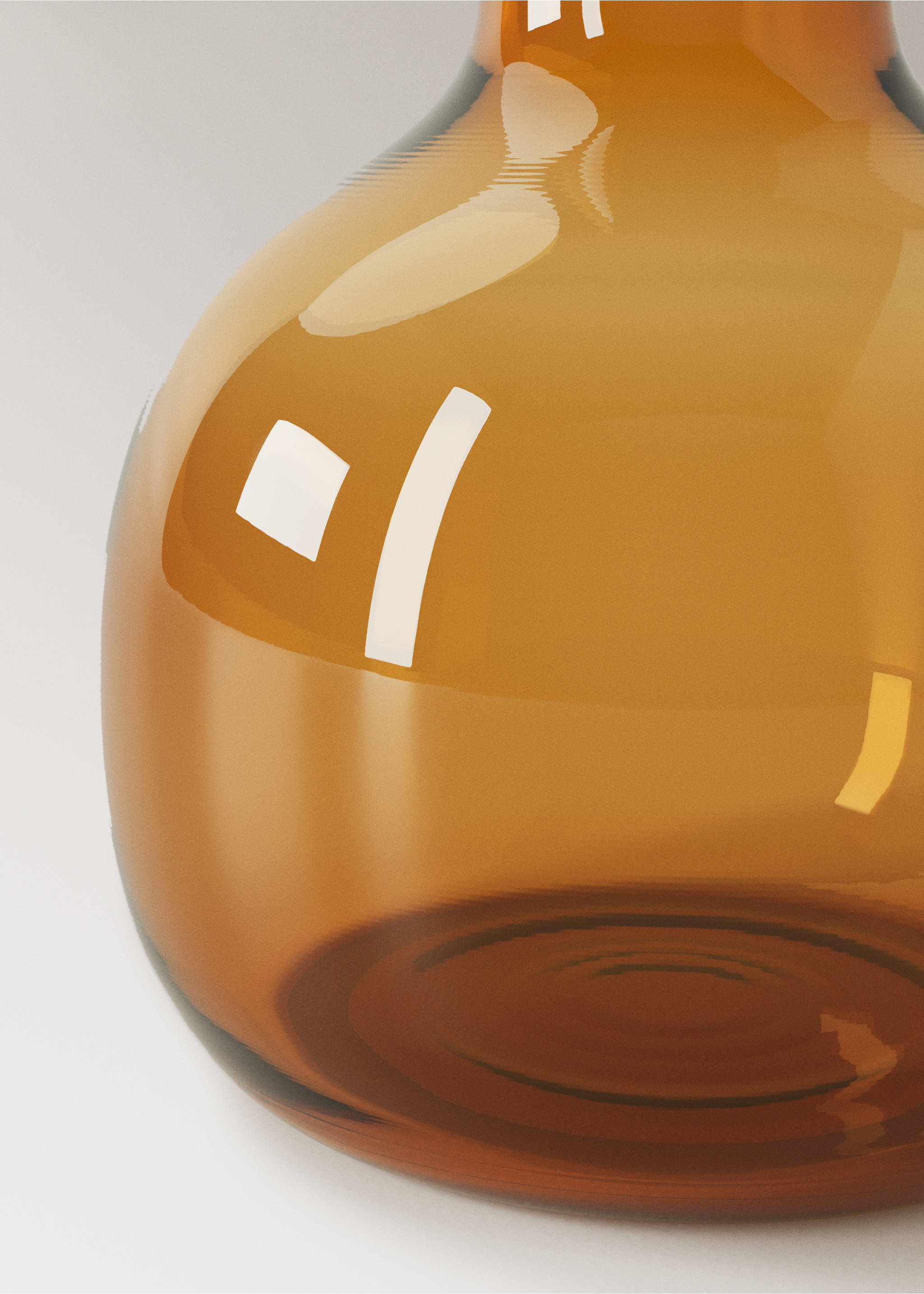 Small borosilicate bud vase - Details of the article 2, Ochre. Ref: 37003292-00.