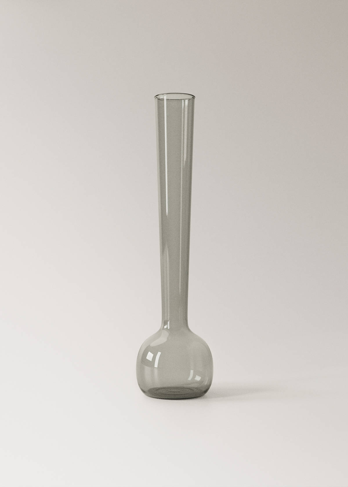 Small borosilicate bud vase — Grey