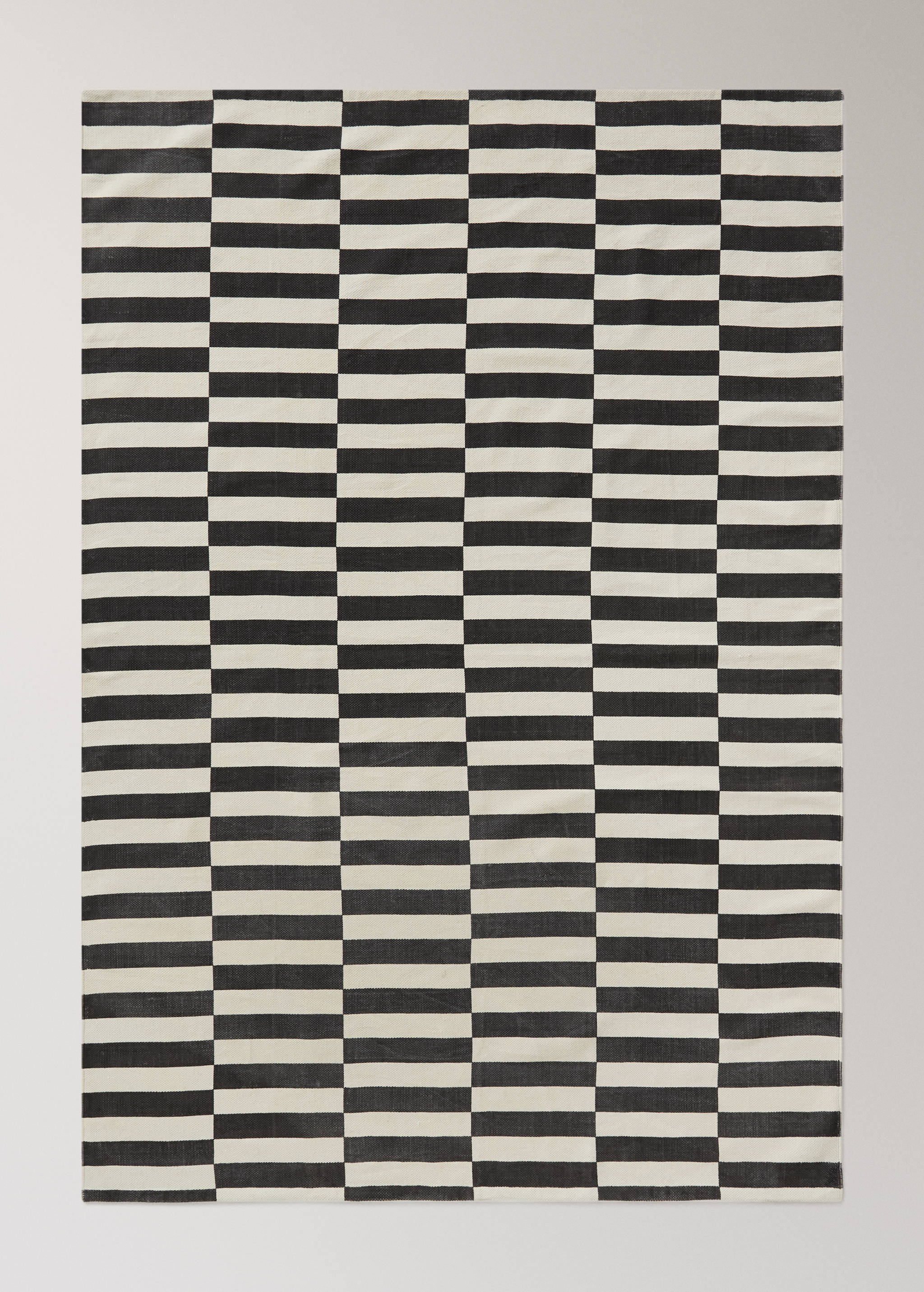Striped-print cotton rug - Article without model
