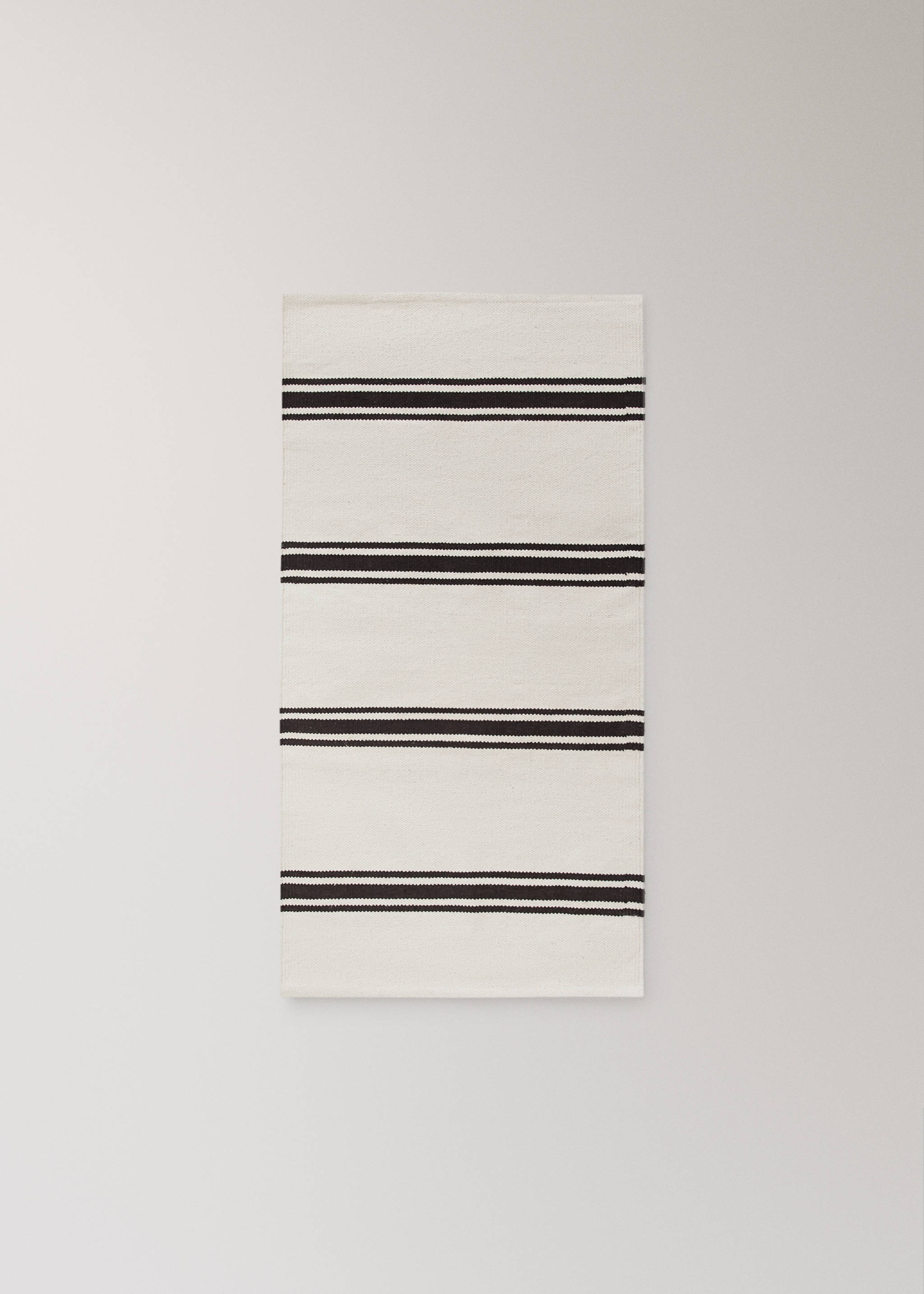 Cotton stripe rug - Article without model