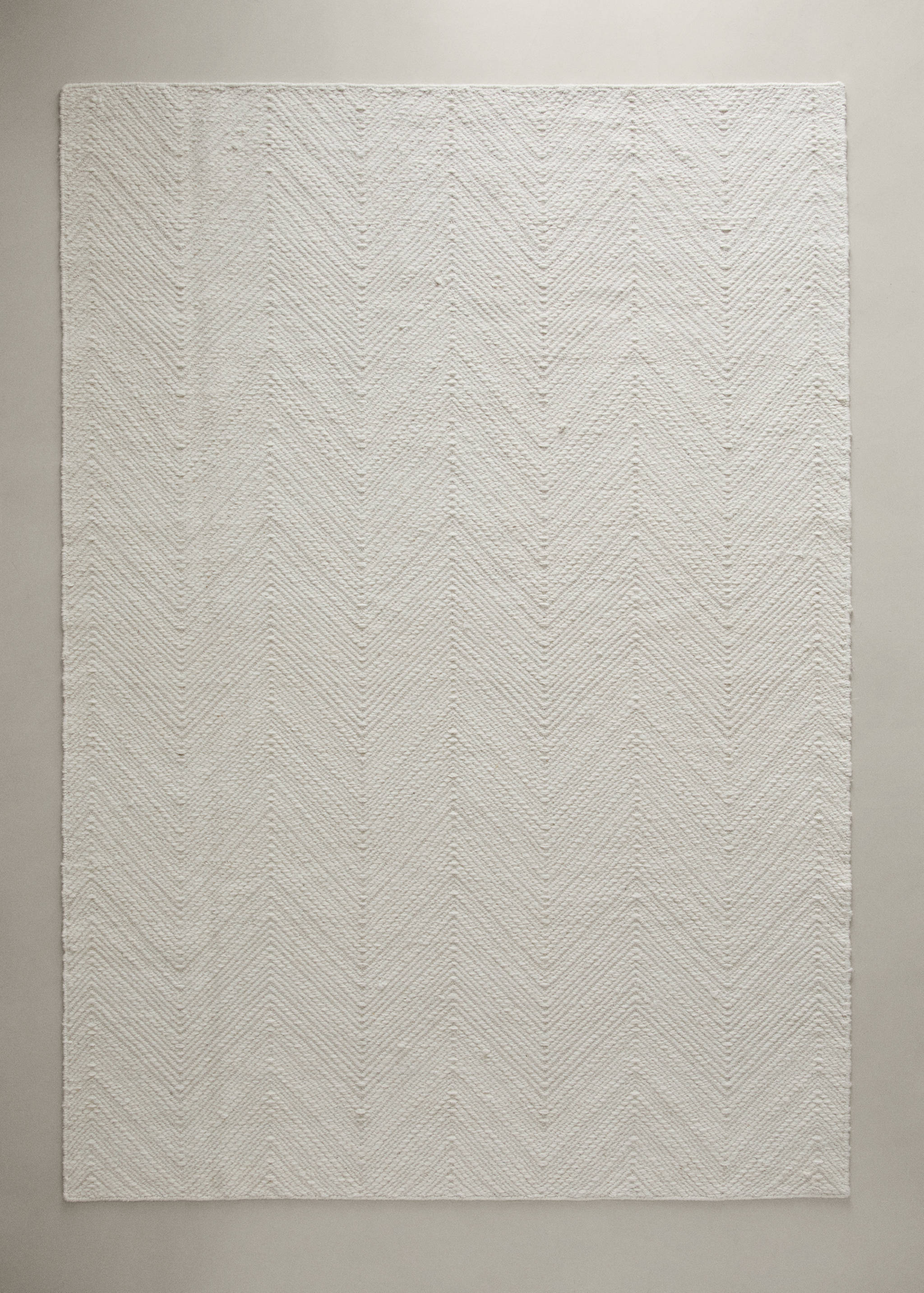 Wool herringbone rug 160 x 230 cm - General plane