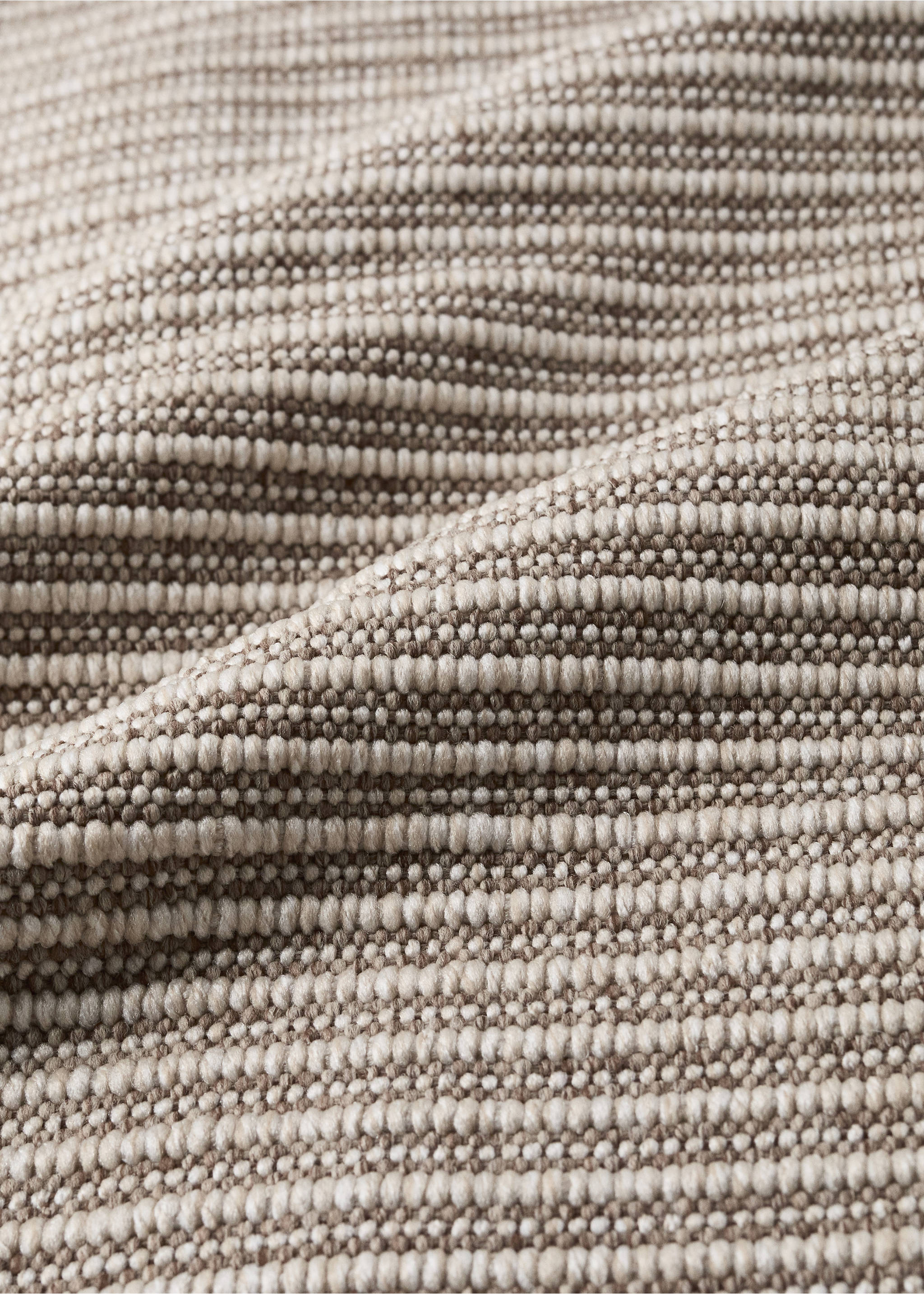 Striped design carpet - Details of the article 1, Light/Pastel Brown. Ref: 37003305-00.