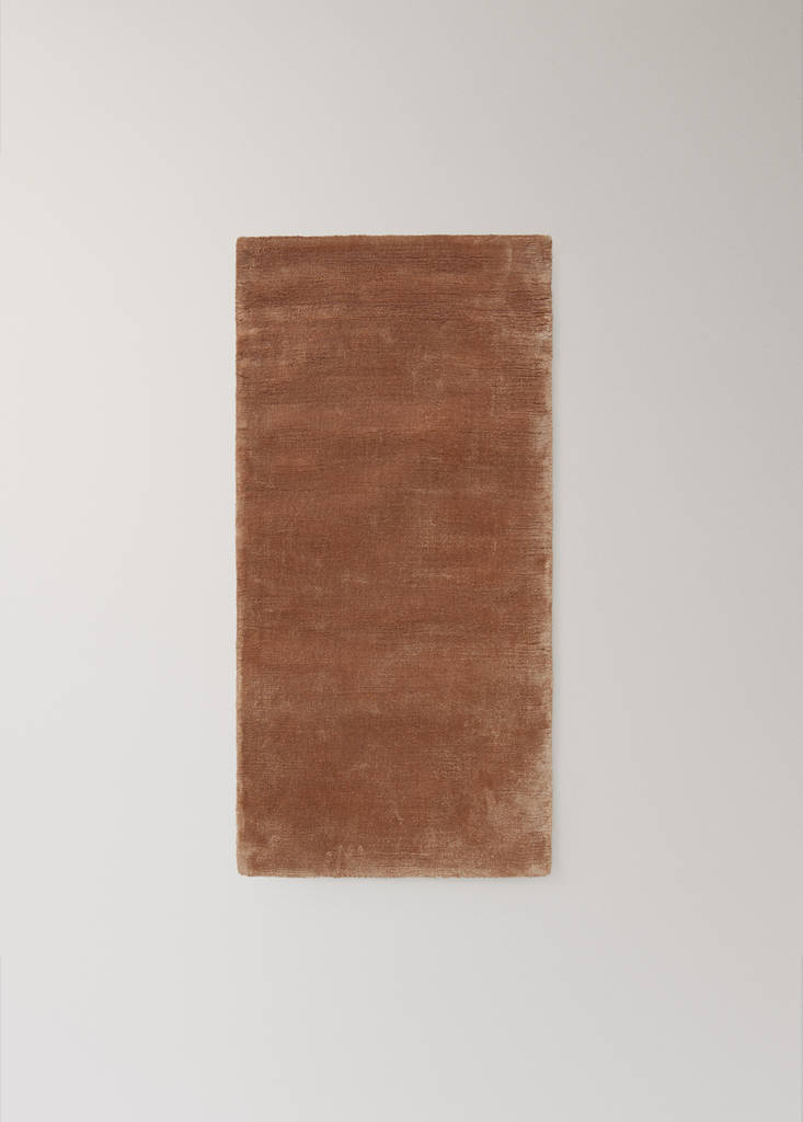 Small premium viscose rug — Russet
