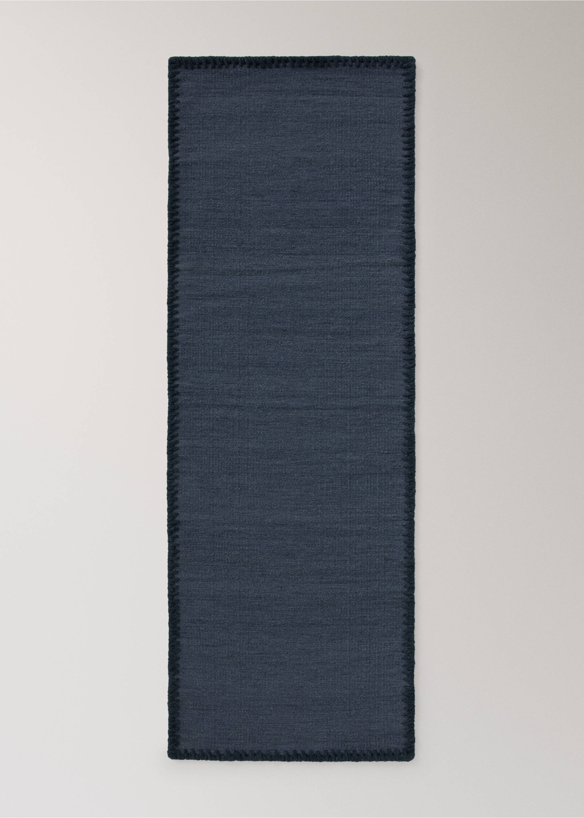 Medium melange carpet with stitched border - Article without model, Blue. Ref: 37003308-00.