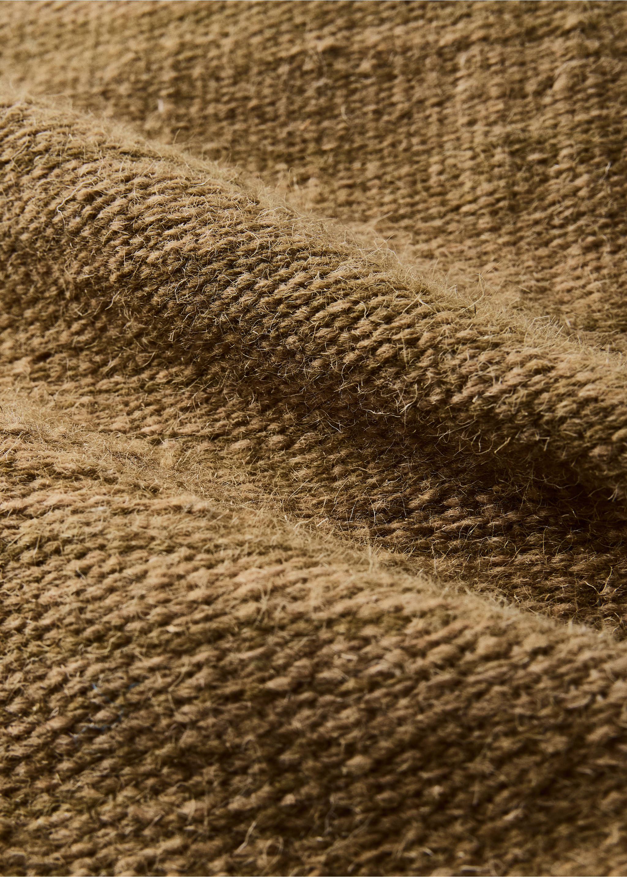 Large embroidered-edge rug - Details of the article 1, Ochre. Ref: 37003309-00.