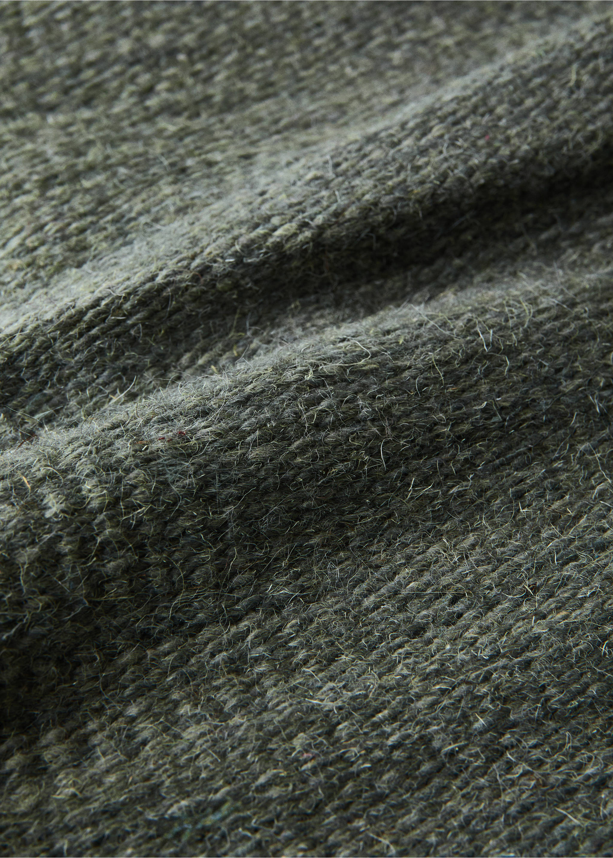 Cotton and wool rug 60x120 - Details of the article 1, Aqua Green. Ref: 37003310-00.