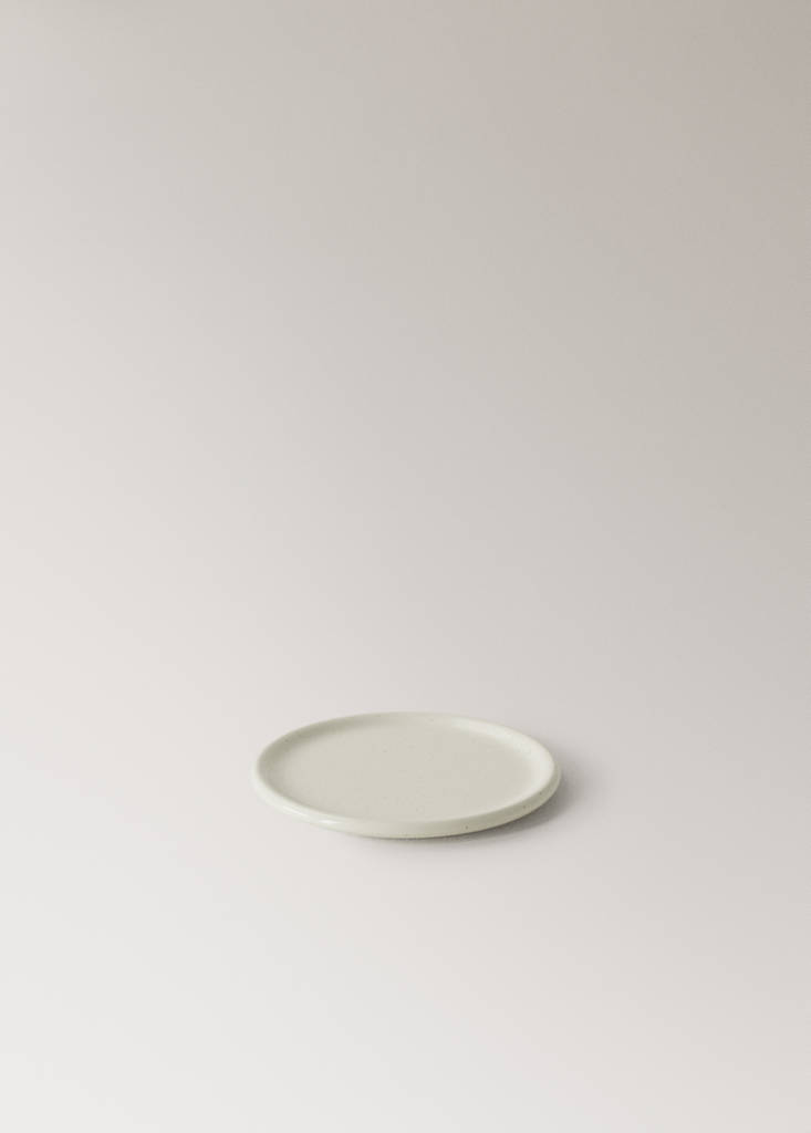 Stoneware coasters with spots — Off White