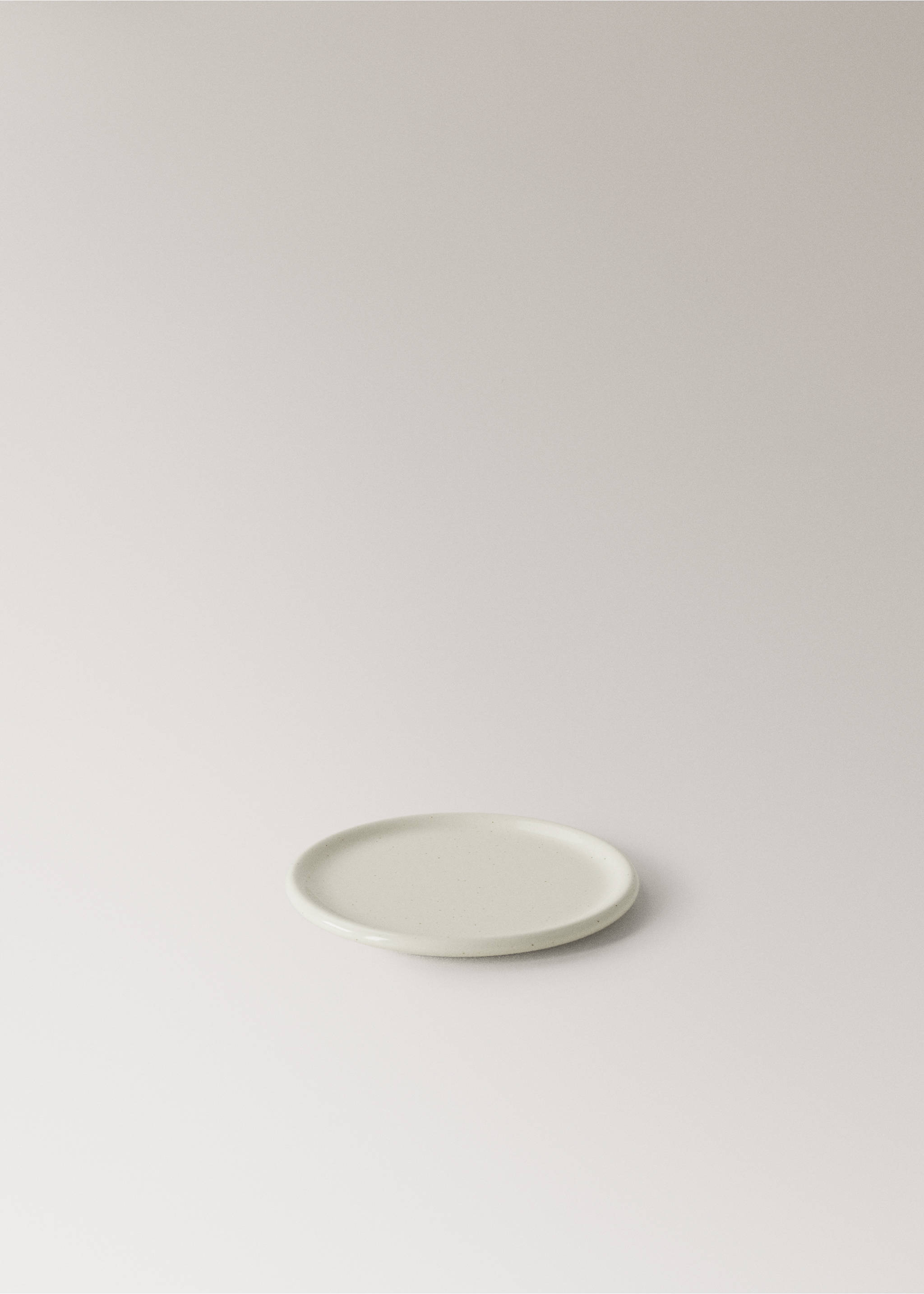 Stoneware coasters with spots - Details of the article 1, Off White. Ref: 37003313-00.