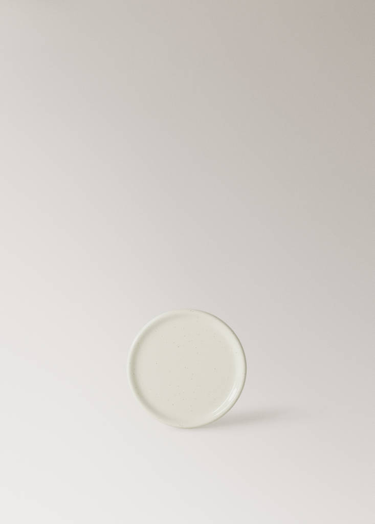 Stoneware coasters with spots — Off White