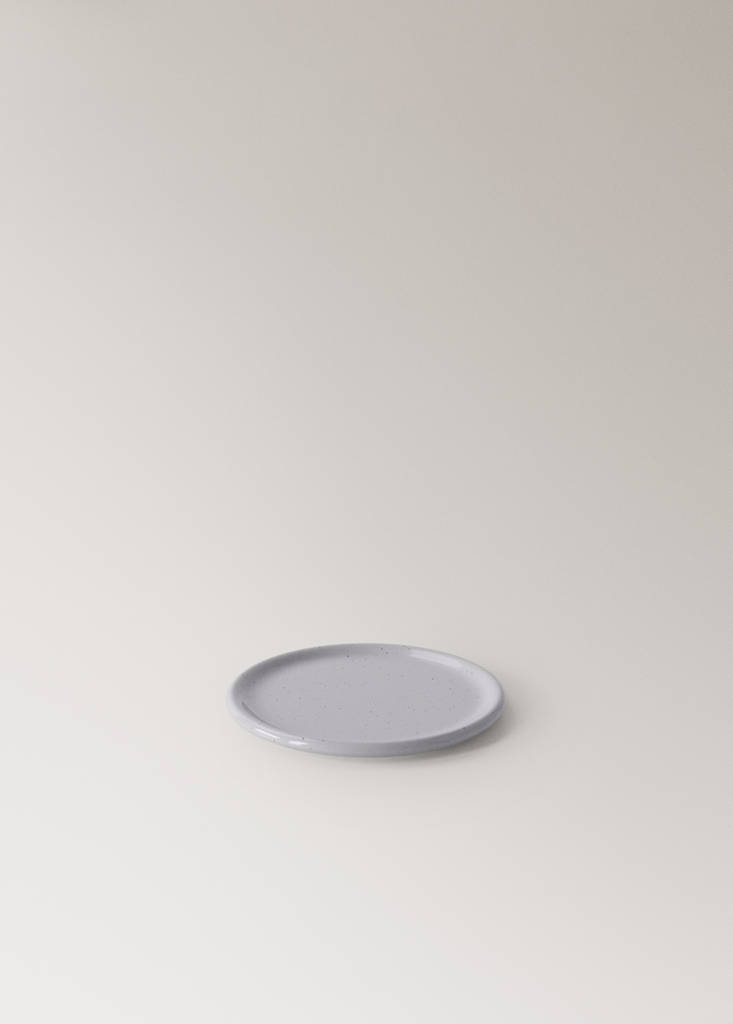 Stoneware coasters with spots — Blue