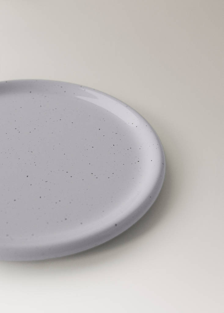 Stoneware coasters with spots — Blue