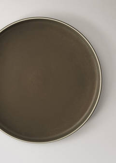 Stoneware dessert plate — Chocolate 2