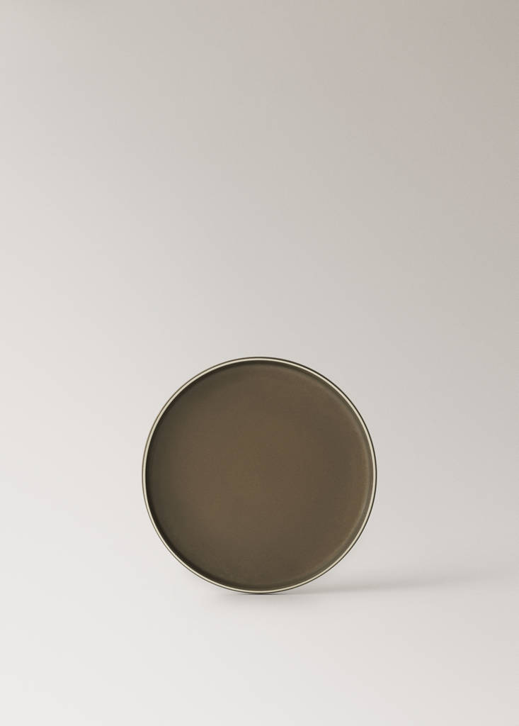 Stoneware dessert plate — Chocolate