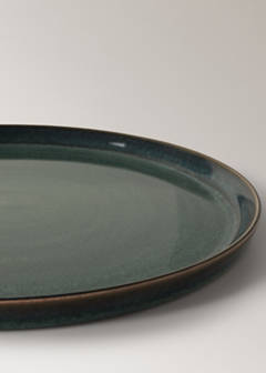 Smooth stoneware dinner plate — Coffee 2