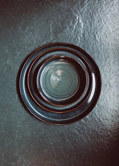 Smooth stoneware dinner plate — Coffee 5