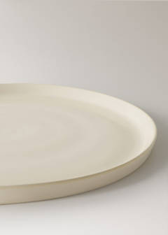 Smooth stoneware dinner plate — Prussian Blue 3