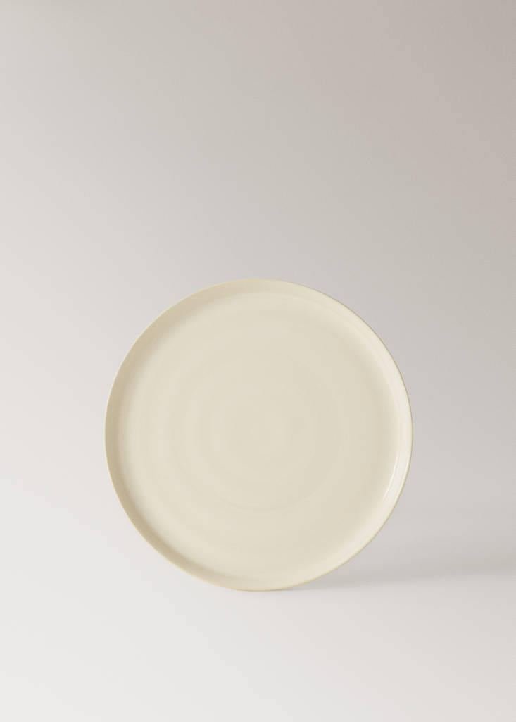 Smooth stoneware dinner plate — Prussian Blue