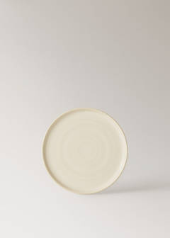 Smooth stoneware dinner plate — Leather 5