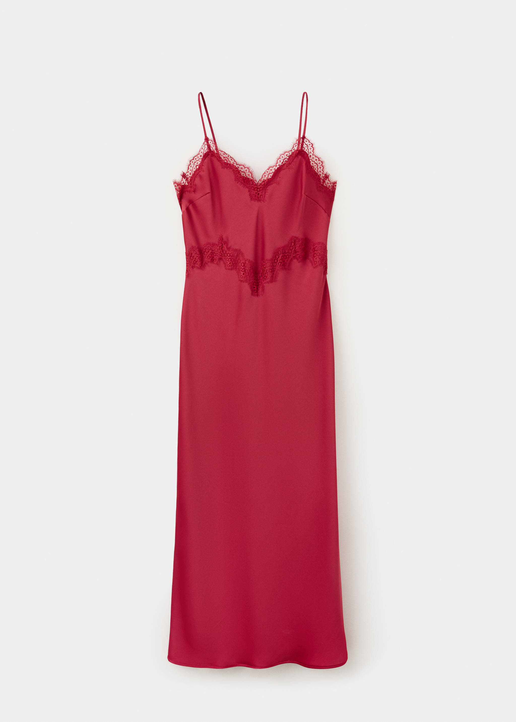 Satin lace dress - Article without model
