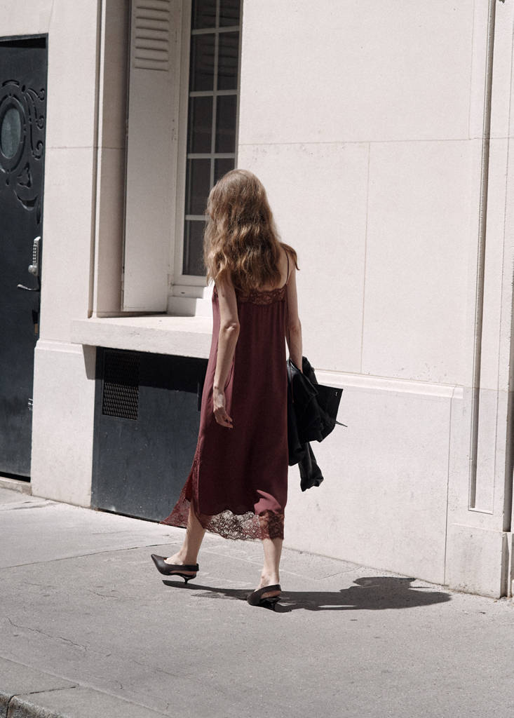Lace camisole dress — Cherry