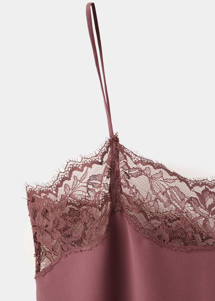 Lace camisole dress — Cherry