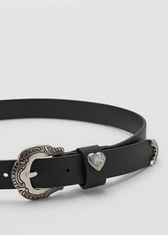 Metal detail belt — Black 2