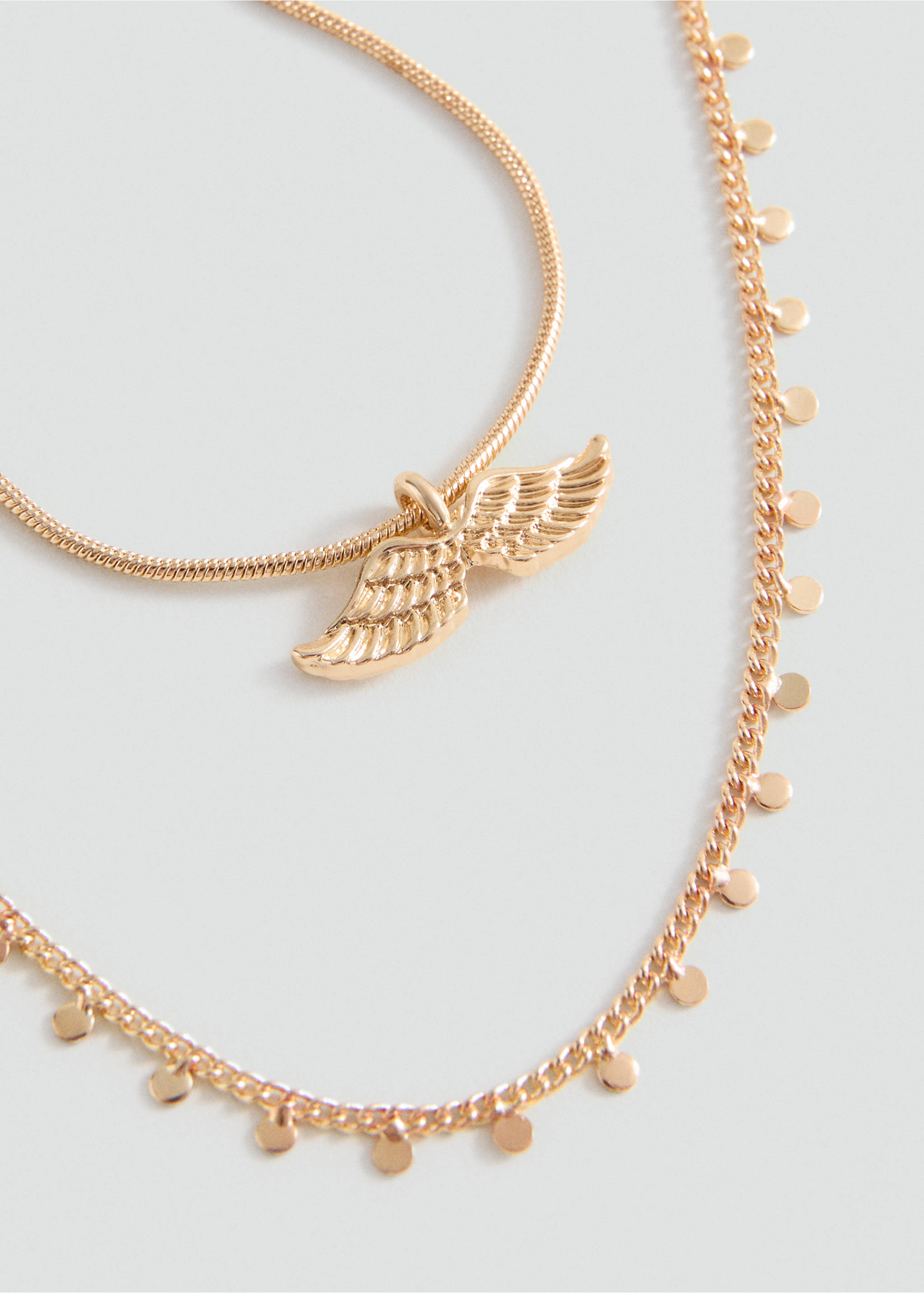Collar wings - Plano medio, Oro. Ref: 37003892-00.