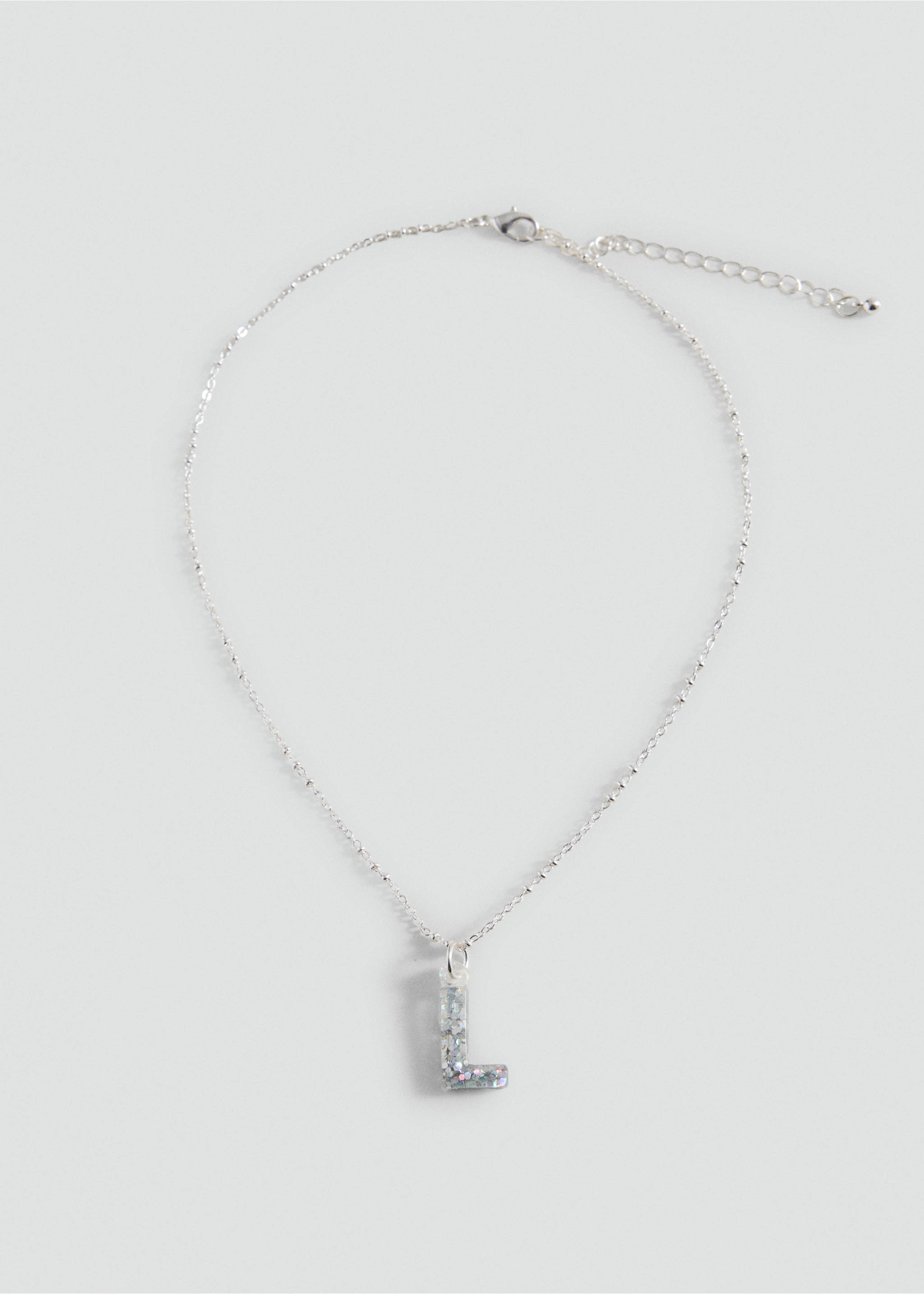 Letter Pendant Necklace - Article without model, Silver. Ref: 37003902-00.