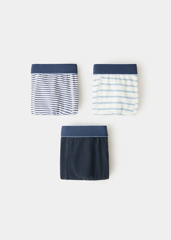 3-pack combined briefs — Blue